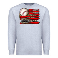 Heather Grey leopard baseball flag Premium Sweatshirt - JahusDesignShop