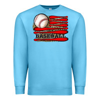 Ocean Blue leopard baseball flag Premium Sweatshirt - JahusDesignShop