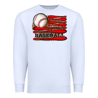White leopard baseball flag Premium Sweatshirt - JahusDesignShop