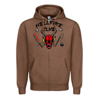 Chestnut hellfire club strangerthings Zipper Hoodie - baoMotion