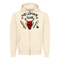 Sandshell hellfire club strangerthings Zipper Hoodie - baoMotion