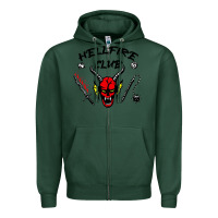 Sports Green hellfire club strangerthings Zipper Hoodie - baoMotion