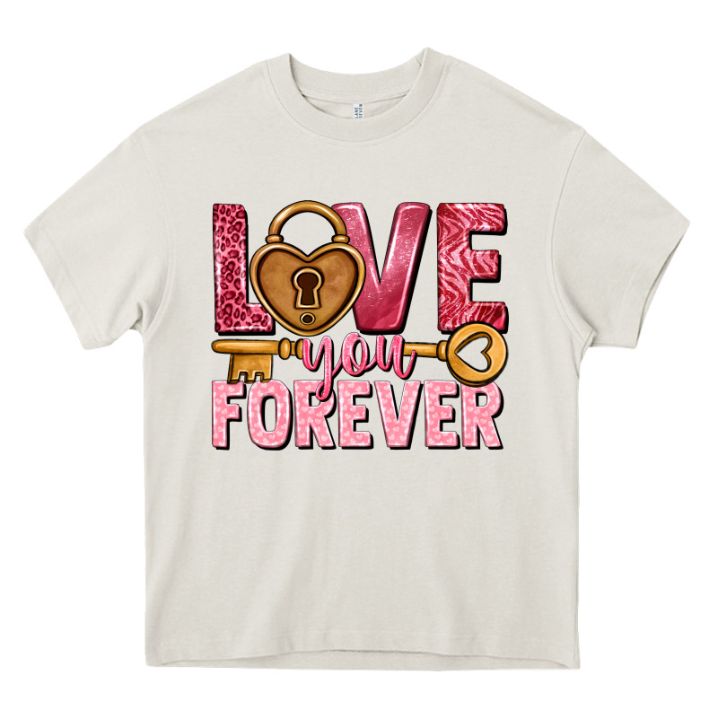 Love You Forever Valentine's Day Heavy Core Tee by HowdyJamesFarm | Teevron