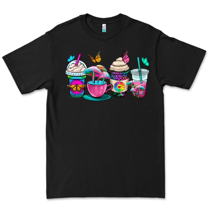 Tie Dye Coffee Cups Premium Tee by OliviaCreatesArt | Teevron