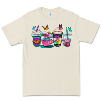 Bone tie dye coffee cups Premium Tee - OliviaCreatesArt