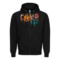 Black camp life Zipper Hoodie - JahusDesignShop