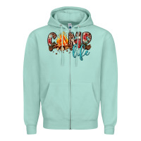 Seafoam camp life Zipper Hoodie - JahusDesignShop