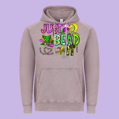 Just Bead It Vintage Hoodie Designed By Cowhidedigitalart