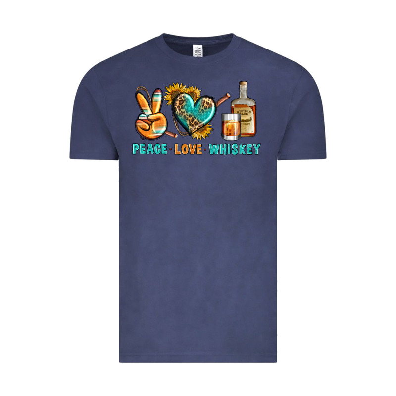 Peace Love Whiskey Vintage Tee by BundleAndBundleShop | Teevron
