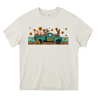 Cream western animals truck Heavy Core Tee - Jasminsmagicworld