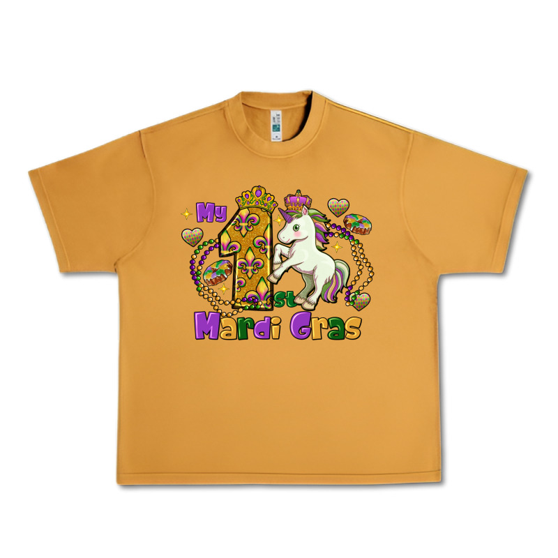 My First Mardi Gras Unicorn Urban Heavy Tee by FaDigitalArtStudio | Teevron