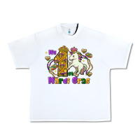 White my first mardi gras unicorn Urban Heavy Tee - FaDigitalArtStudio