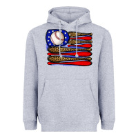 Heather Grey leopard baseball flag3 Heavyweight Hoodie - JahusDesignShop