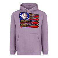 Lavender leopard baseball flag3 Heavyweight Hoodie - JahusDesignShop