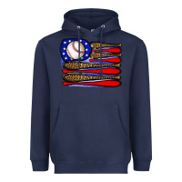Navy leopard baseball flag3 Heavyweight Hoodie - JahusDesignShop