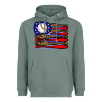 Sage leopard baseball flag3 Heavyweight Hoodie - JahusDesignShop
