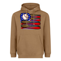 Toasted Coconut leopard baseball flag3 Heavyweight Hoodie - JahusDesignShop