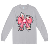 Moon Dust easter bunny pencil bow Long Sleeve Tee - CowhideDigitalArt
