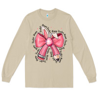 Mushroom easter bunny pencil bow Long Sleeve Tee - CowhideDigitalArt