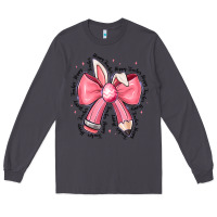 Smoke easter bunny pencil bow Long Sleeve Tee - CowhideDigitalArt