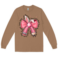 Toasted Coconut easter bunny pencil bow Long Sleeve Tee - CowhideDigitalArt