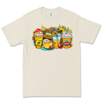 Bone school bus coffee cups Premium Tee - OliviaCreatesArt