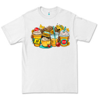 White school bus coffee cups Premium Tee - OliviaCreatesArt