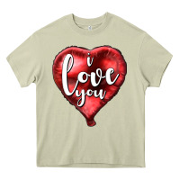 Mossy I love you heart balloon Valentine's Day Heavy Core Tee - HowdyJamesFarm