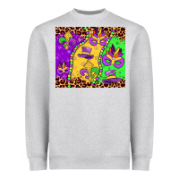 Heather Grey mardi gras Heavyweight Sweatshirt - JahusDesignShop