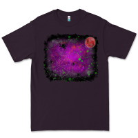 Plum halloween backround moon Premium Tee - RanaPortraitStore