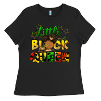 Black Little black queen Ladies Tee - FaDigitalArtStudio