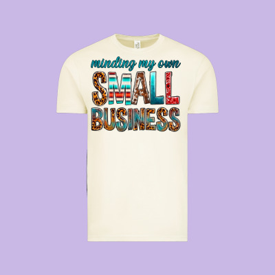 Minding My Own Small Business Vintage Tee Designed By Bundleandbundleshop