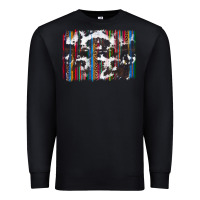 Black cowhide, leopard serape backgraund Premium Sweatshirt - JahusDesignShop