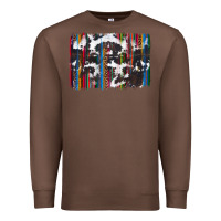 Chestnut cowhide, leopard serape backgraund Premium Sweatshirt - JahusDesignShop