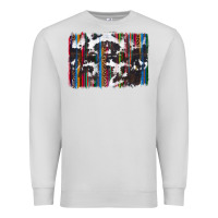 Dove Grey cowhide, leopard serape backgraund Premium Sweatshirt - JahusDesignShop