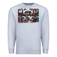 Heather Grey cowhide, leopard serape backgraund Premium Sweatshirt - JahusDesignShop