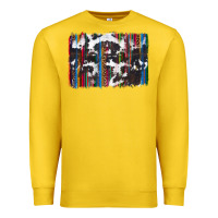 Lemon cowhide, leopard serape backgraund Premium Sweatshirt - JahusDesignShop