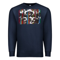 Navy cowhide, leopard serape backgraund Premium Sweatshirt - JahusDesignShop