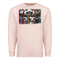 Pale Pink cowhide, leopard serape backgraund Premium Sweatshirt - JahusDesignShop