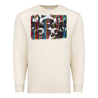 Sandshell cowhide, leopard serape backgraund Premium Sweatshirt - JahusDesignShop