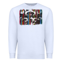White cowhide, leopard serape backgraund Premium Sweatshirt - JahusDesignShop