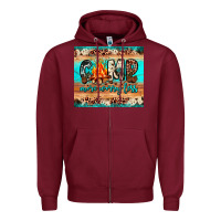 Burgundy camp more worry less Zipper Hoodie - JahusDesignShop