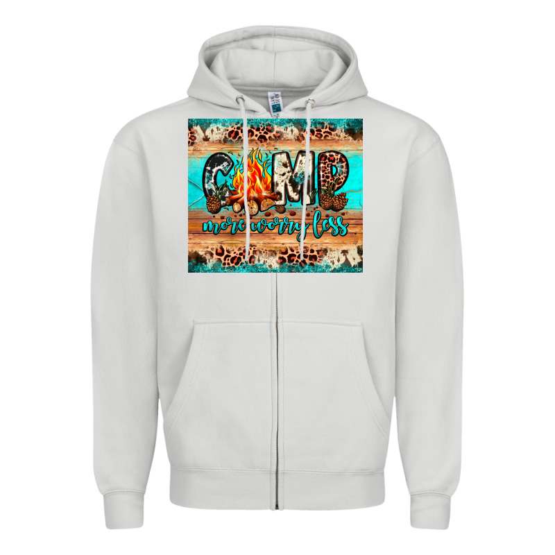 Camp More Worry Less Zipper Hoodie by JahusDesignShop | Teevron