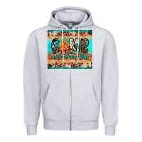 Heather Grey camp more worry less Zipper Hoodie - JahusDesignShop
