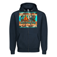 Navy camp more worry less Zipper Hoodie - JahusDesignShop