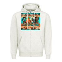 Oatmeal Heather camp more worry less Zipper Hoodie - JahusDesignShop