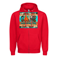 Red camp more worry less Zipper Hoodie - JahusDesignShop