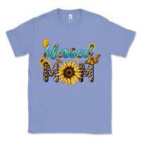Colony Blue Blessed mom sunflower butterfly mother's day Classic Tee - HowdyJamesFarm