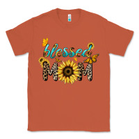 Copper Blessed mom sunflower butterfly mother's day Classic Tee - HowdyJamesFarm