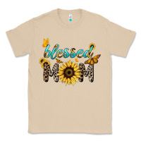 Mushroom Blessed mom sunflower butterfly mother's day Classic Tee - HowdyJamesFarm